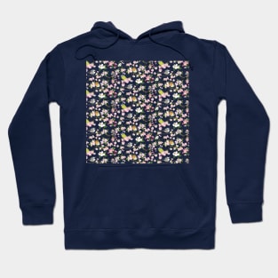 Garden Bird Illustration Pattern Hoodie